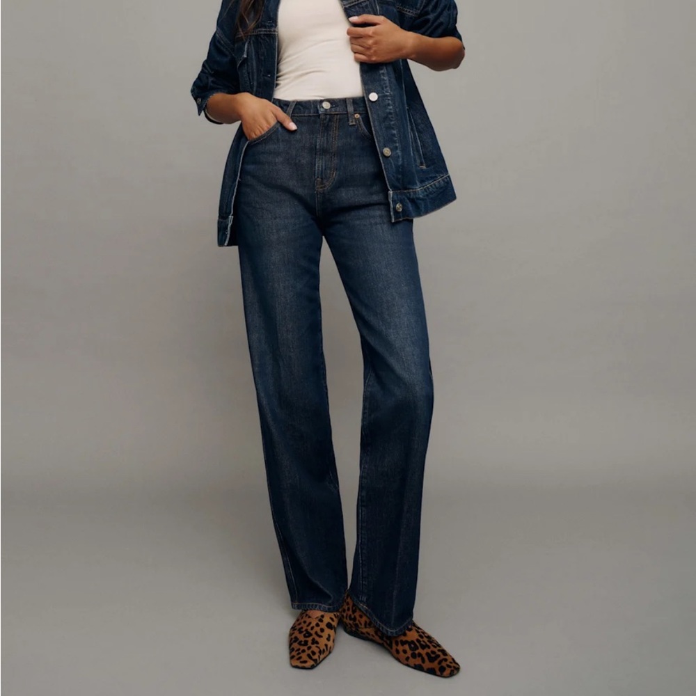 Reformation Val 90s Mid Rise Straight Jeans
